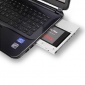 ORICO L95SS笔记本光驱位固态硬盘托架镁铝合金SATA3通用型9.5mm